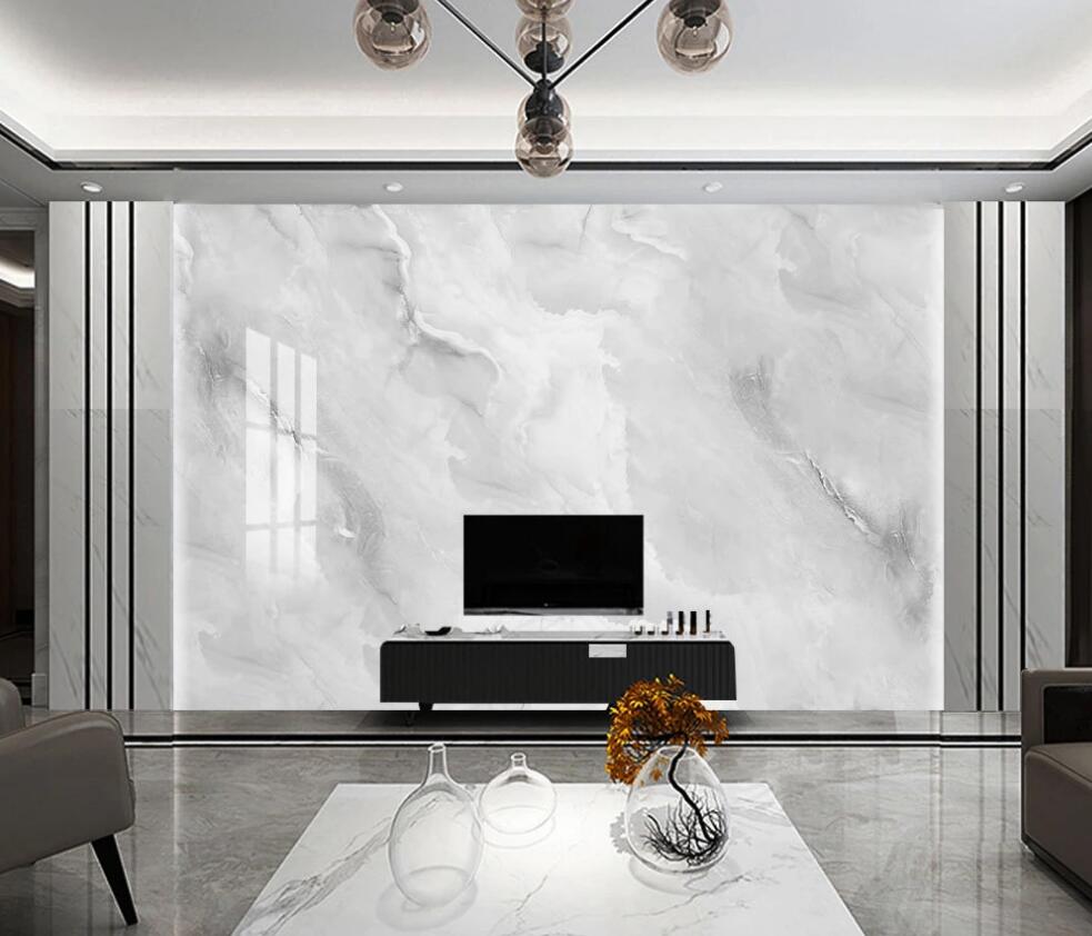 3D Grey Hazy Waves 1347 Wall Murals