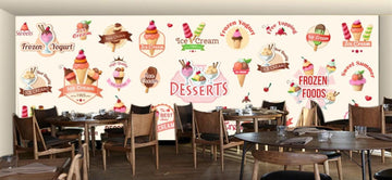 3D Delicious Happy Food 1828 Wall Murals