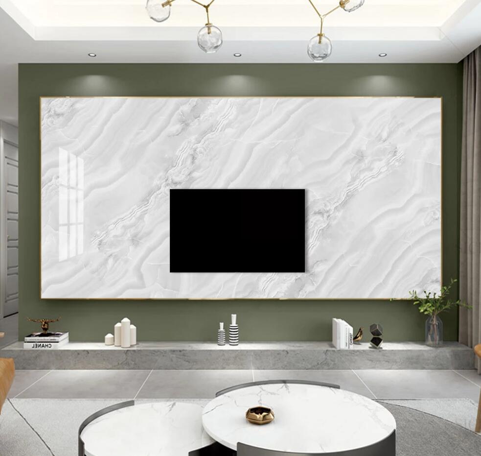 3D White Faint Twill 1287 Wall Murals