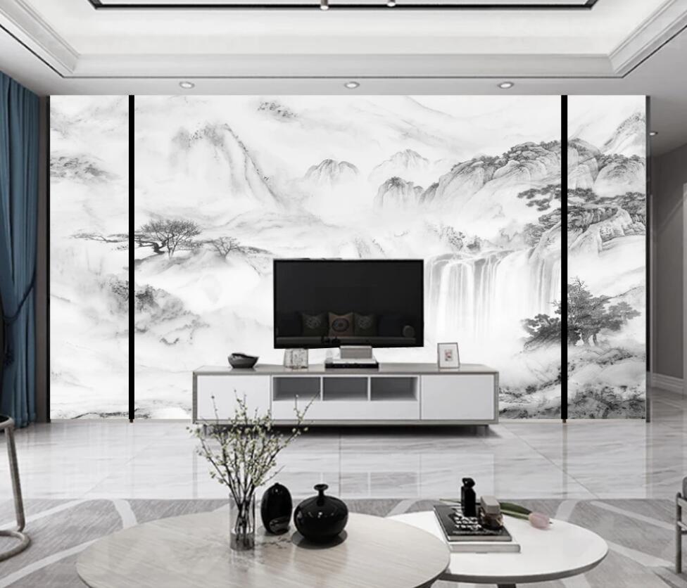 3D Light Ink Landscape 1247 Wall Murals