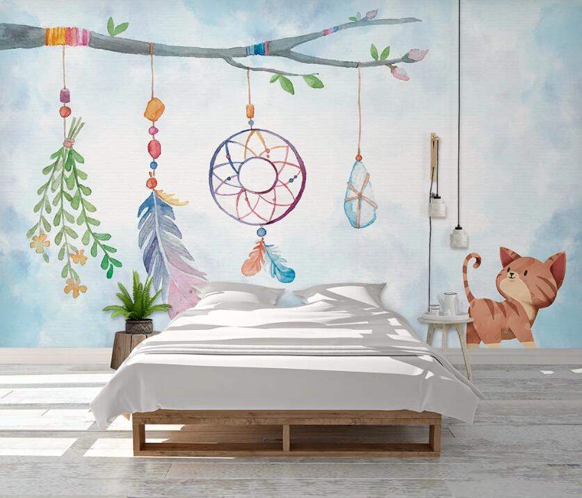 3D Shaking Wind Chimes 1080 Wall Murals