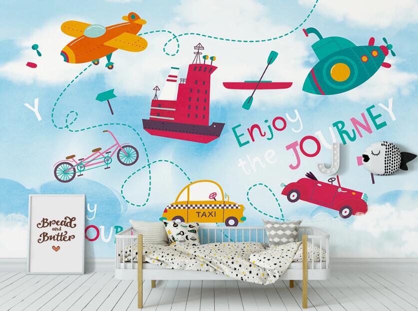 3D Enjoy The Journey 1041 Wall Murals