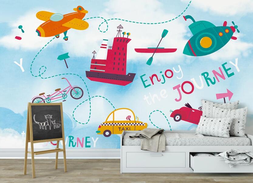 3D Enjoy The Journey 1041 Wall Murals