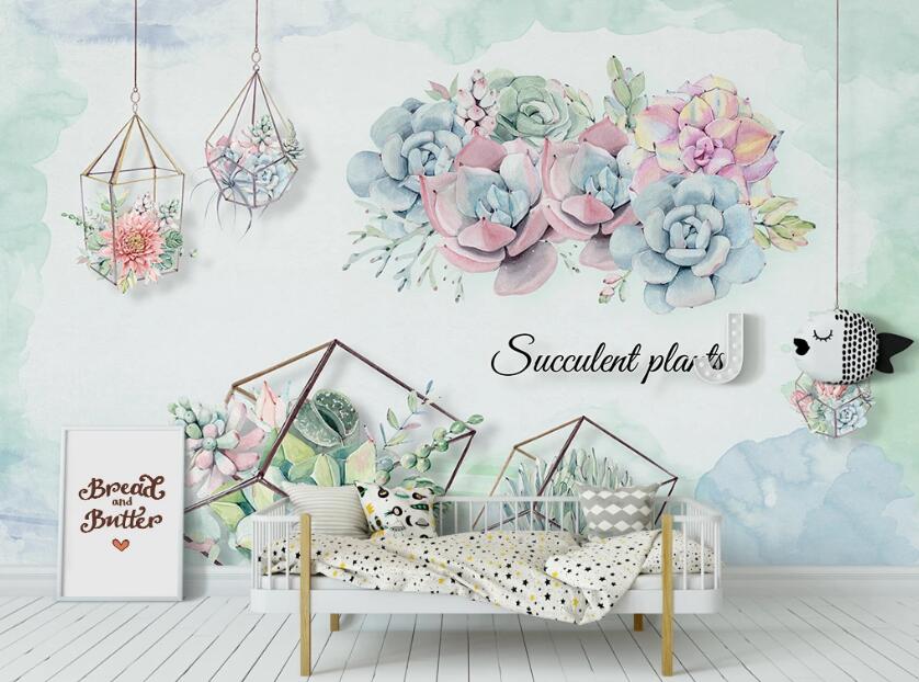 3D Elegant And Beautiful Flowers 998 Wall Murals