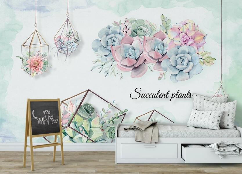 3D Elegant And Beautiful Flowers 998 Wall Murals