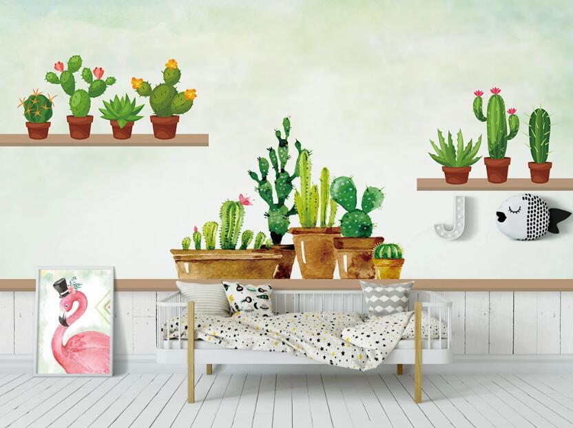3D Cactus Display Stand 964 Wall Murals