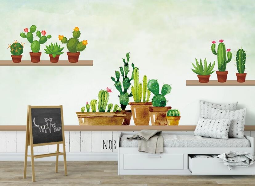 3D Cactus Display Stand 964 Wall Murals