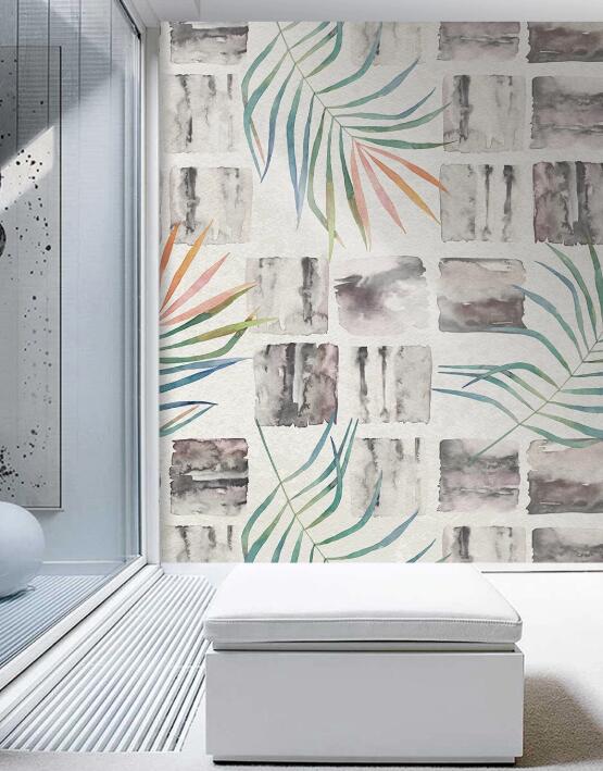 3D Plain Texture Leaves 1058 Wall Murals