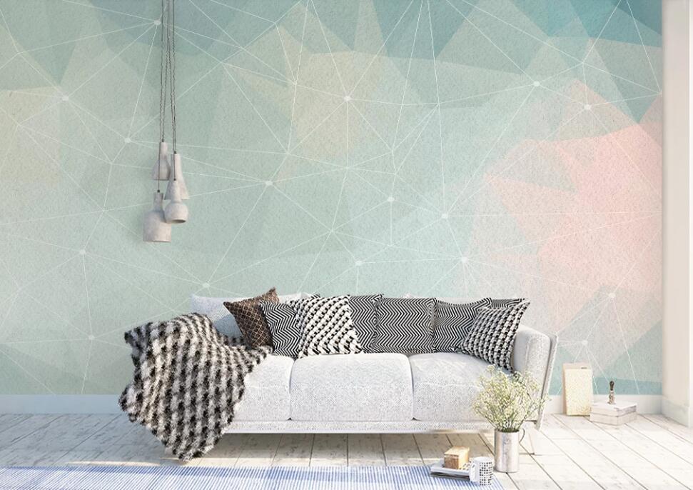 3D Green Starlight Connection 940 Wall Murals