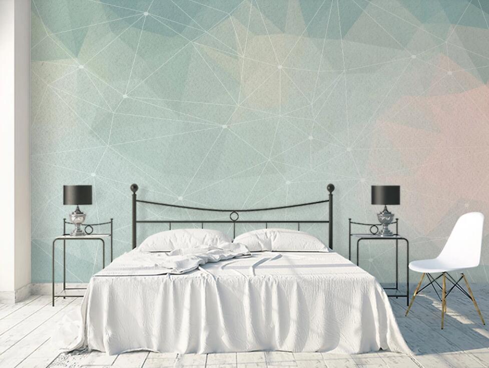 3D Green Starlight Connection 940 Wall Murals