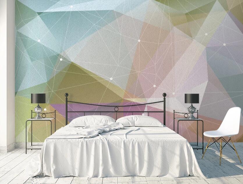 3D Colored Lines 933 Wall Murals