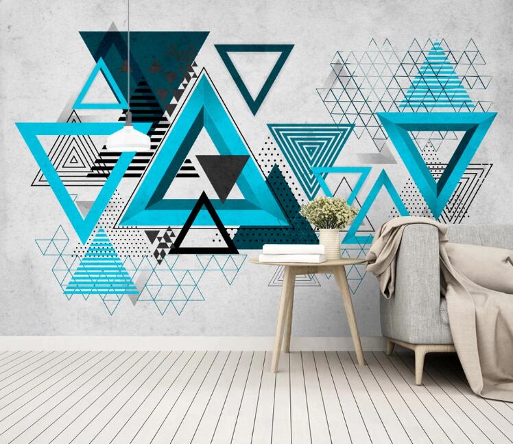 3D Shape Triangle 415 Wall Murals