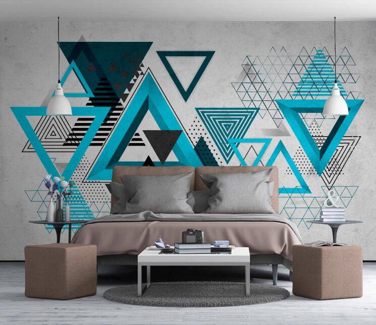 3D Shape Triangle 415 Wall Murals