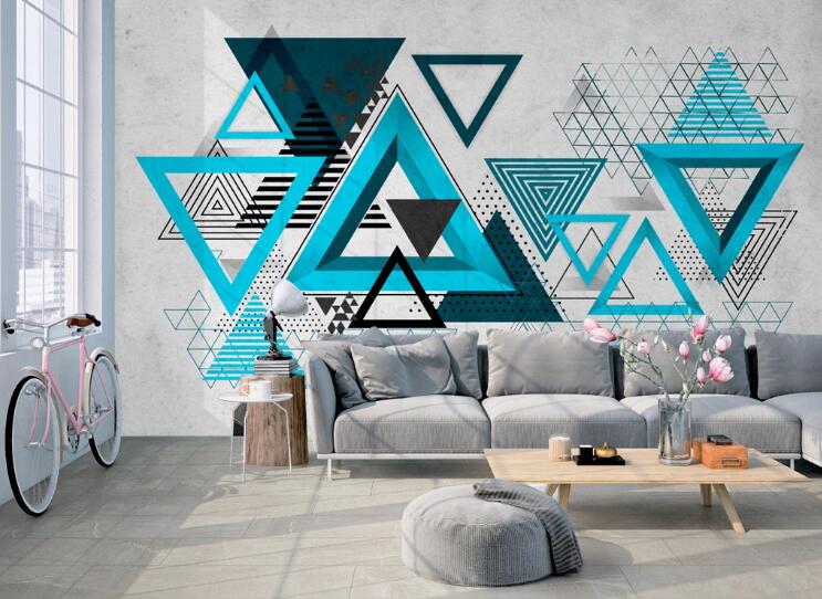 3D Shape Triangle 415 Wall Murals