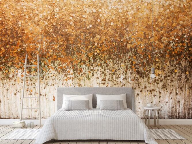 3D Autumn Flower Point 389 Wall Murals