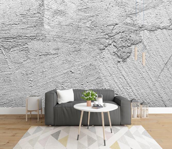 3D Grey Stone 387 Wall Murals