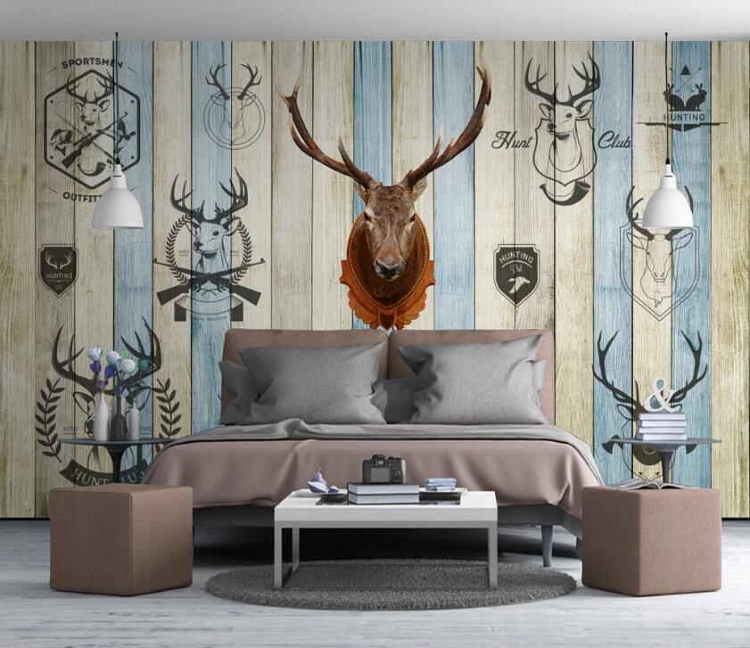 3D Serious Deer 575 Wall Murals