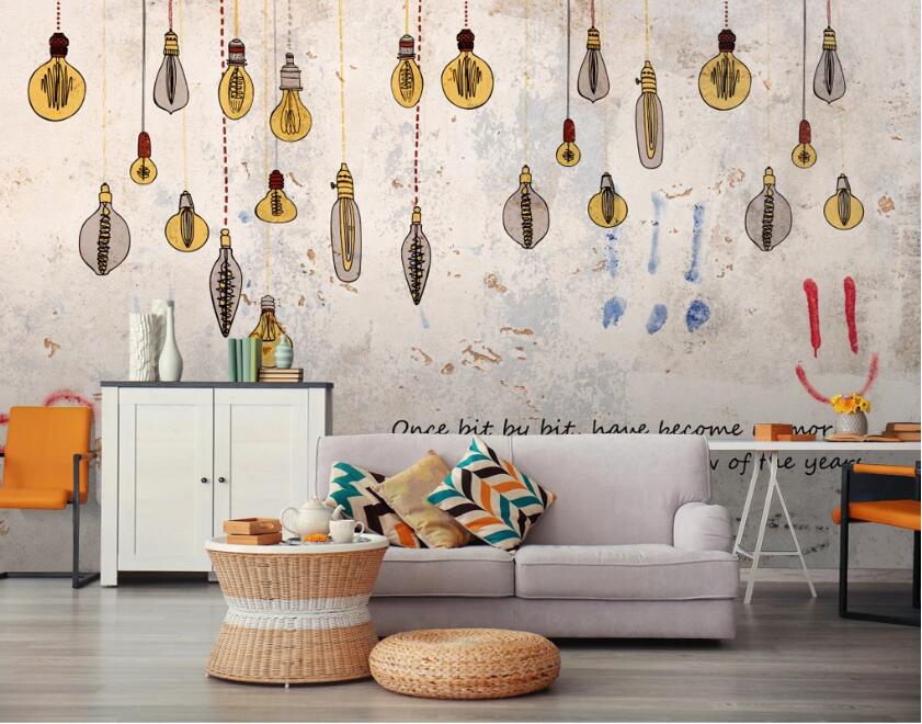 3D Different Bulbs 573 Wall Murals