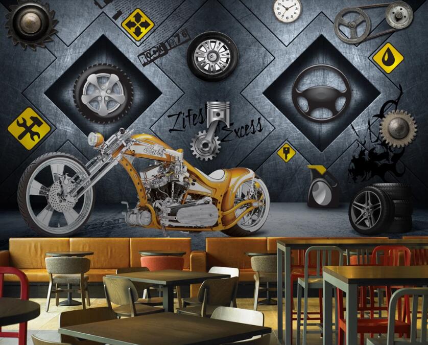 3D Diamond Machinery 523 Wall Murals