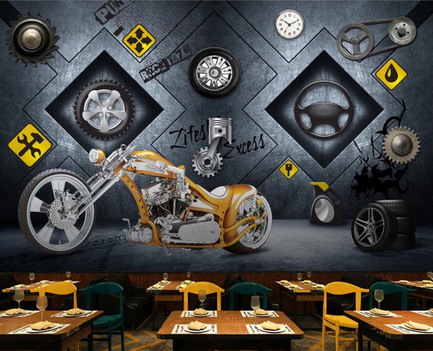 3D Diamond Machinery 523 Wall Murals