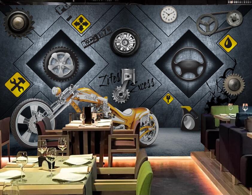 3D Diamond Machinery 523 Wall Murals