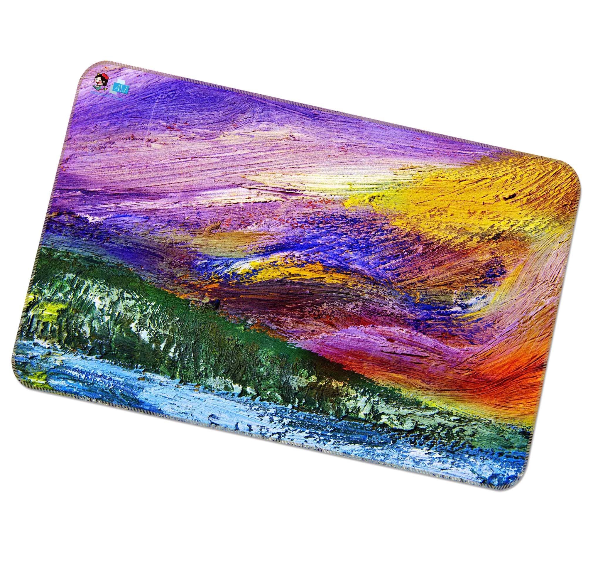 3D Colored Oil Painting 470 Non Slip Rug Mat Mat AJ Creativity Home 