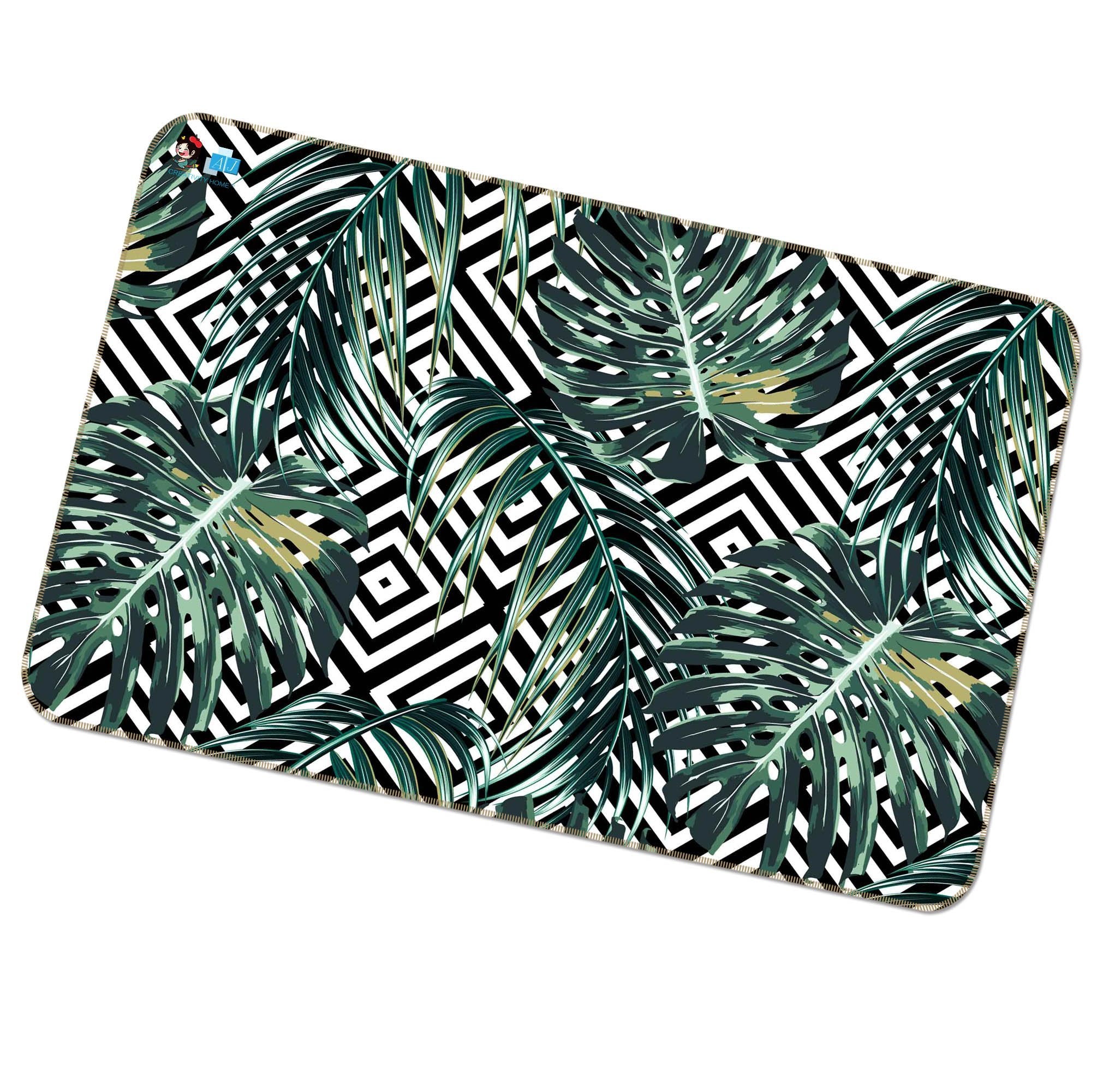 3D Green Vortex 081 Non Slip Rug Mat Mat AJ Creativity Home 