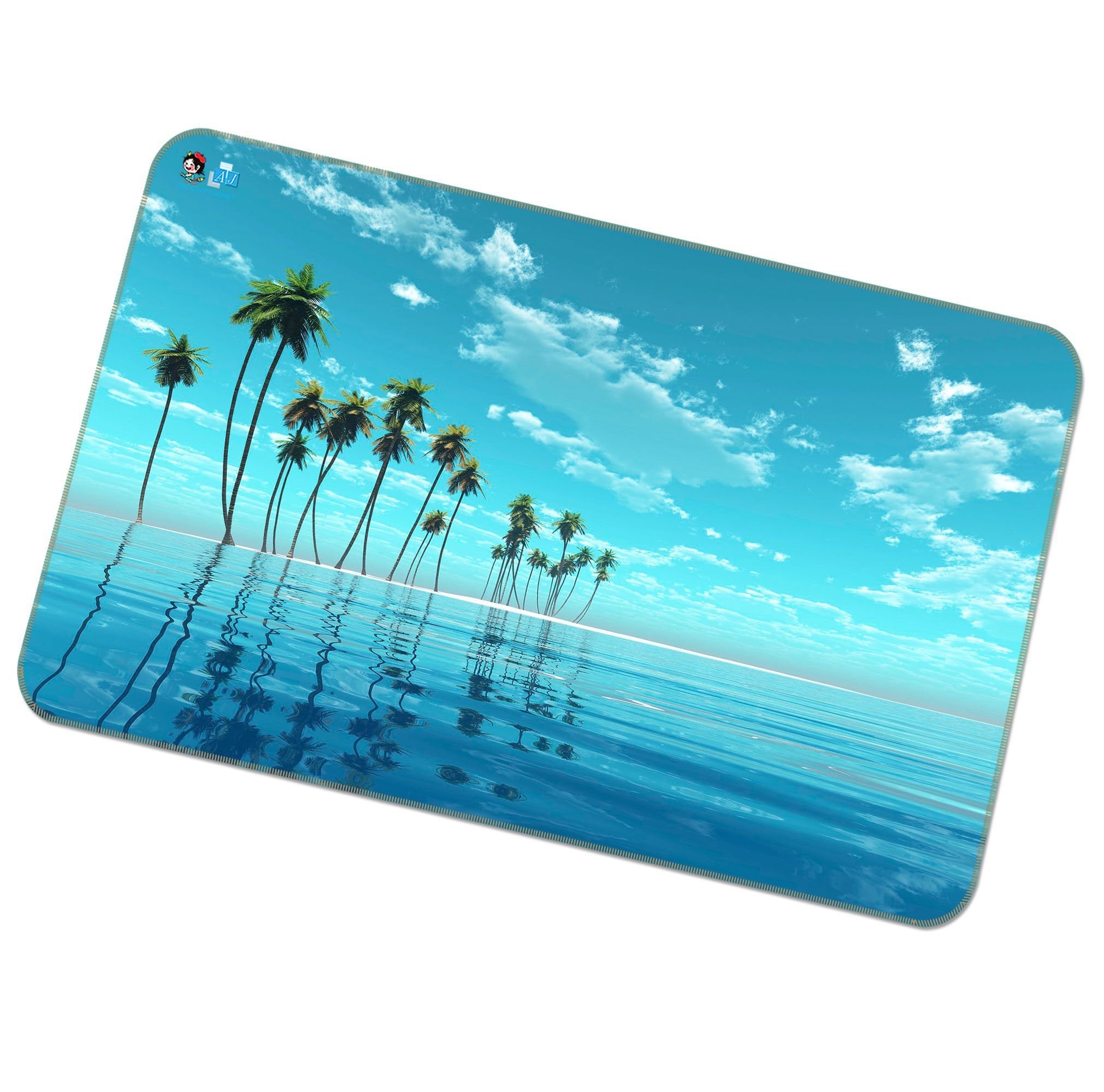 3D Sea Coconut Trees 206 Non Slip Rug Mat Mat AJ Creativity Home 