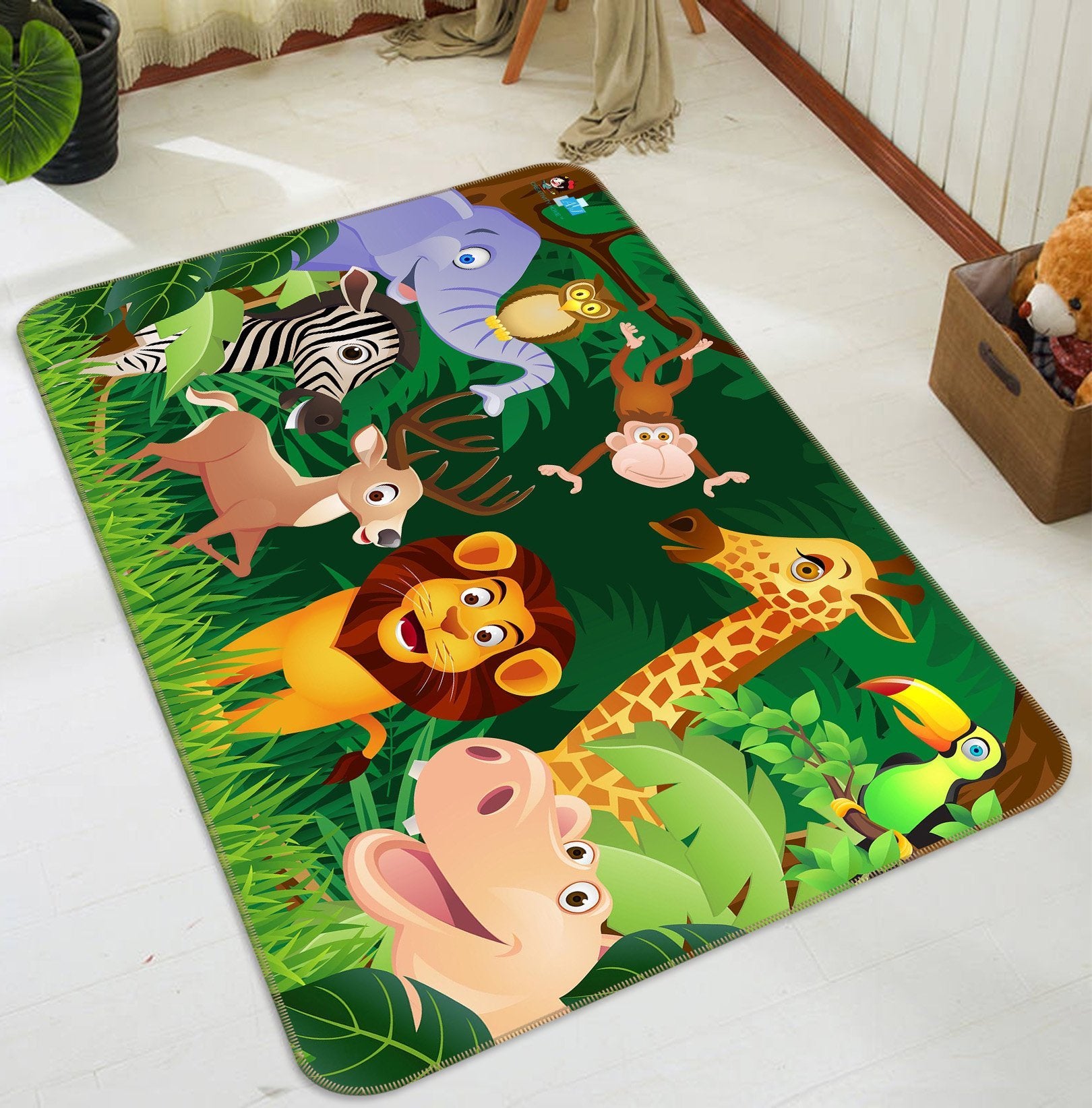 3D Cartoon Animals 639 Non Slip Rug Mat Mat AJ Creativity Home 