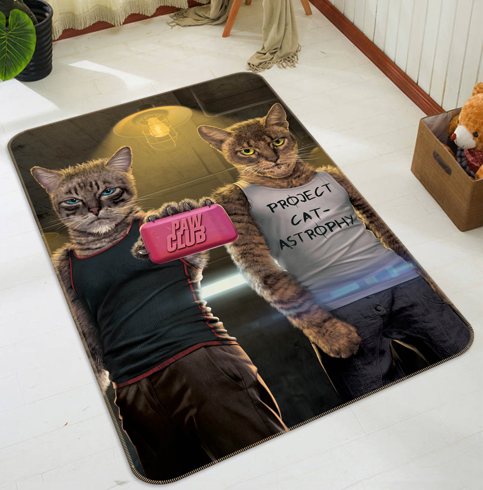 3D Paw Club 1054 Vincent Hie Rug Non Slip Rug Mat