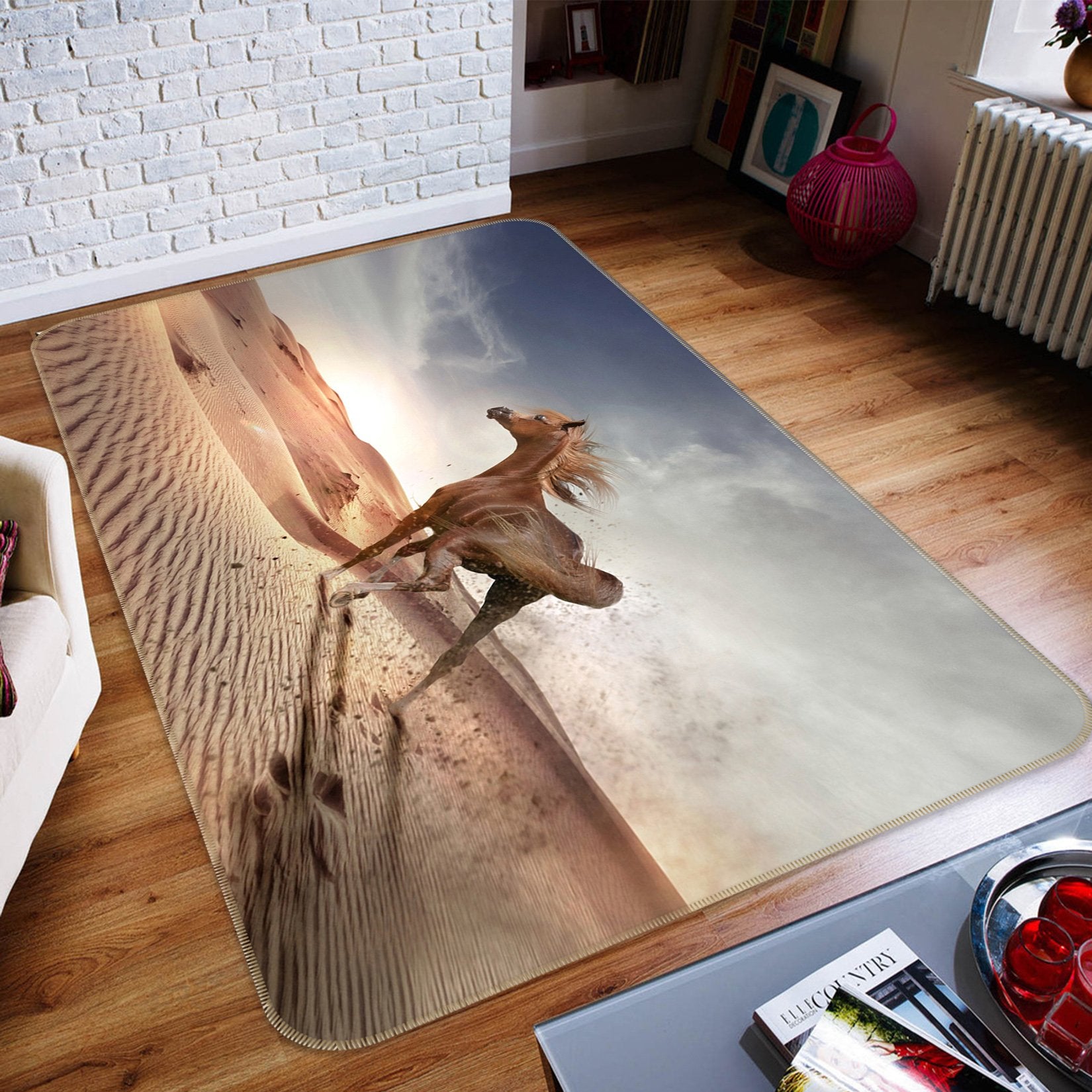 3D Wild Horse 570 Animal Non Slip Rug Mat Mat AJ Creativity Home 