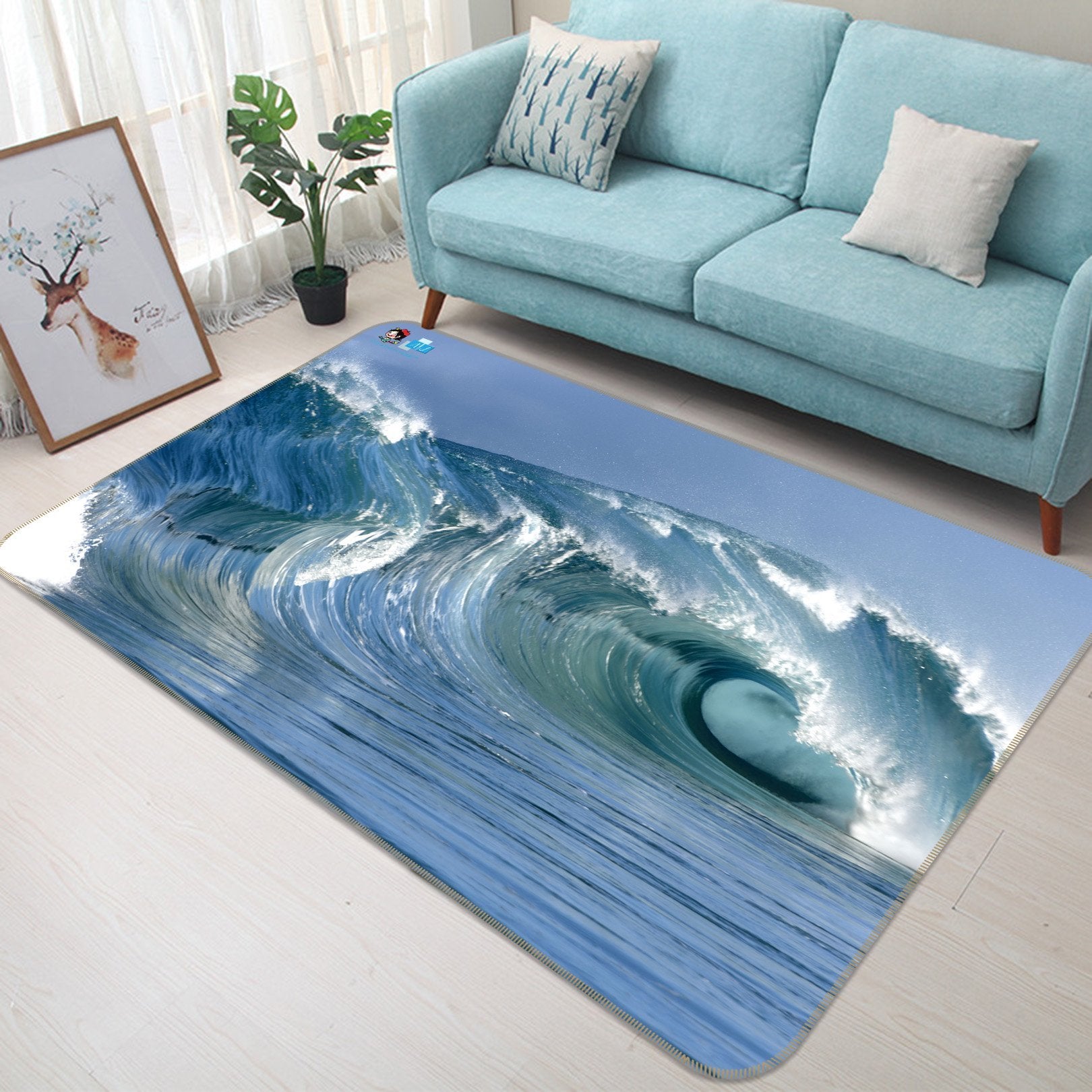 3D Maritime Surf 458 Non Slip Rug Mat Mat AJ Creativity Home 