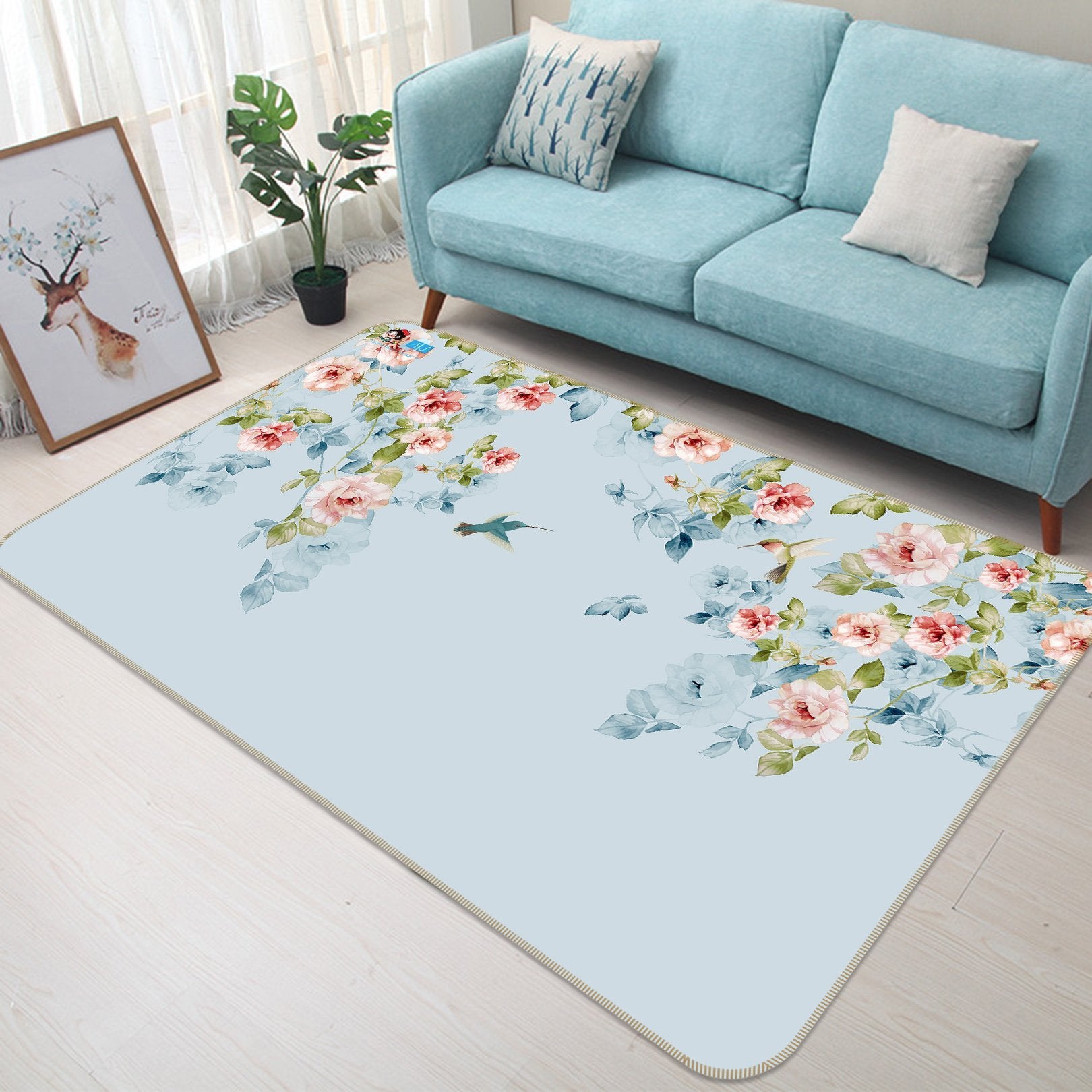 3D Fresh Flower 667 Non Slip Rug Mat Mat AJ Creativity Home 