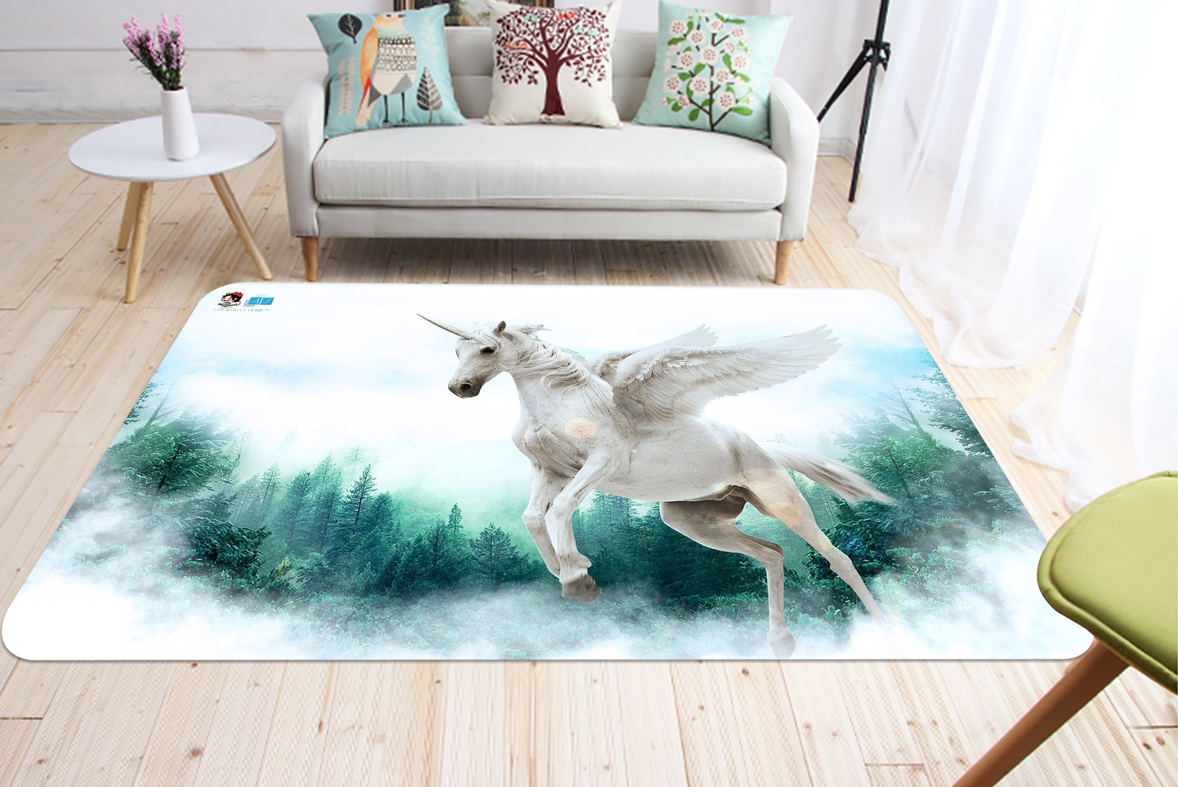 3D Wing Unicorn 14 Non Slip Rug Mat Mat AJ Creativity Home 