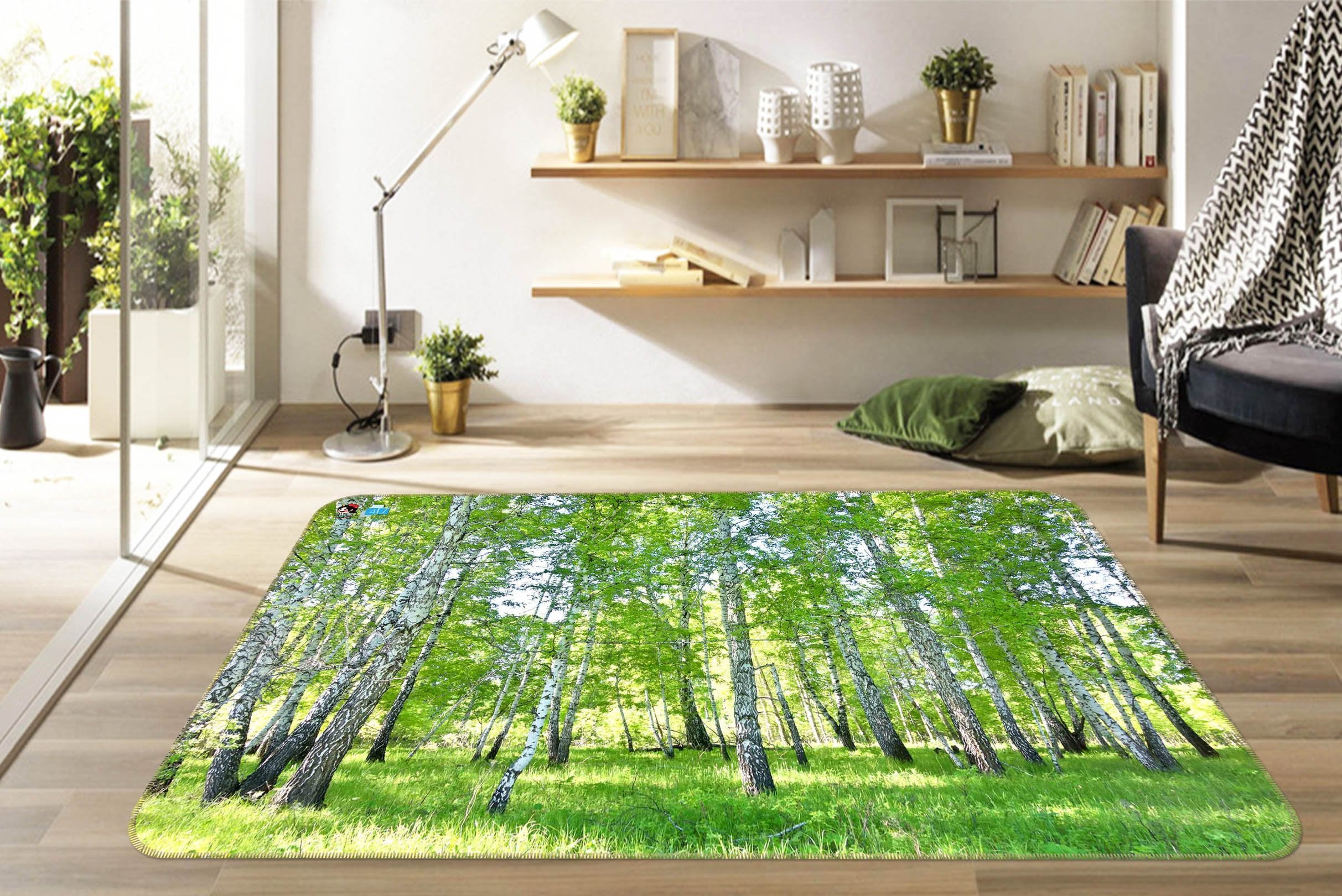 3D Lawn Woods 513 Non Slip Rug Mat Mat AJ Creativity Home 