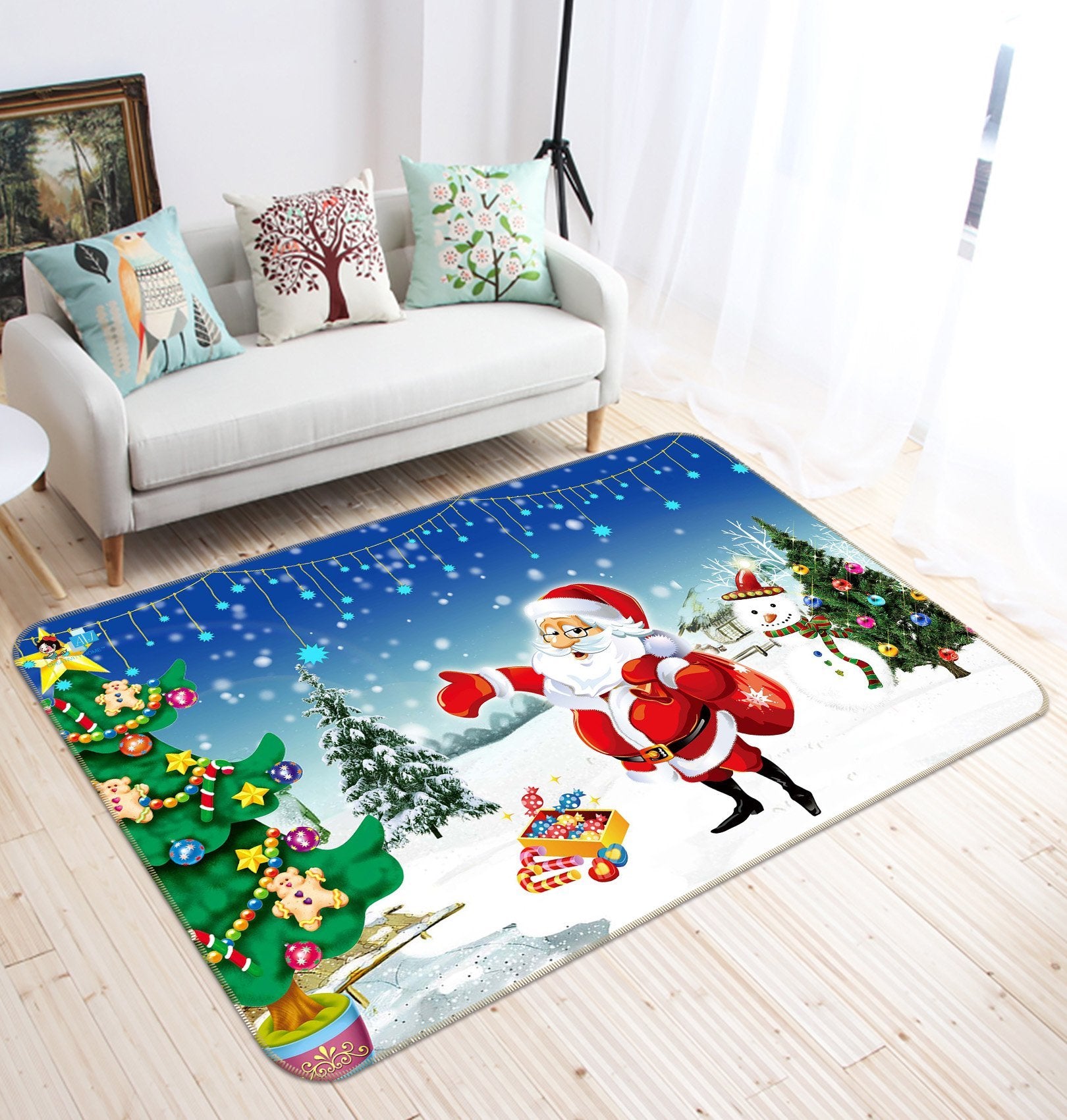 3D Old Man Snow 552 Non Slip Rug Mat Mat AJ Creativity Home 