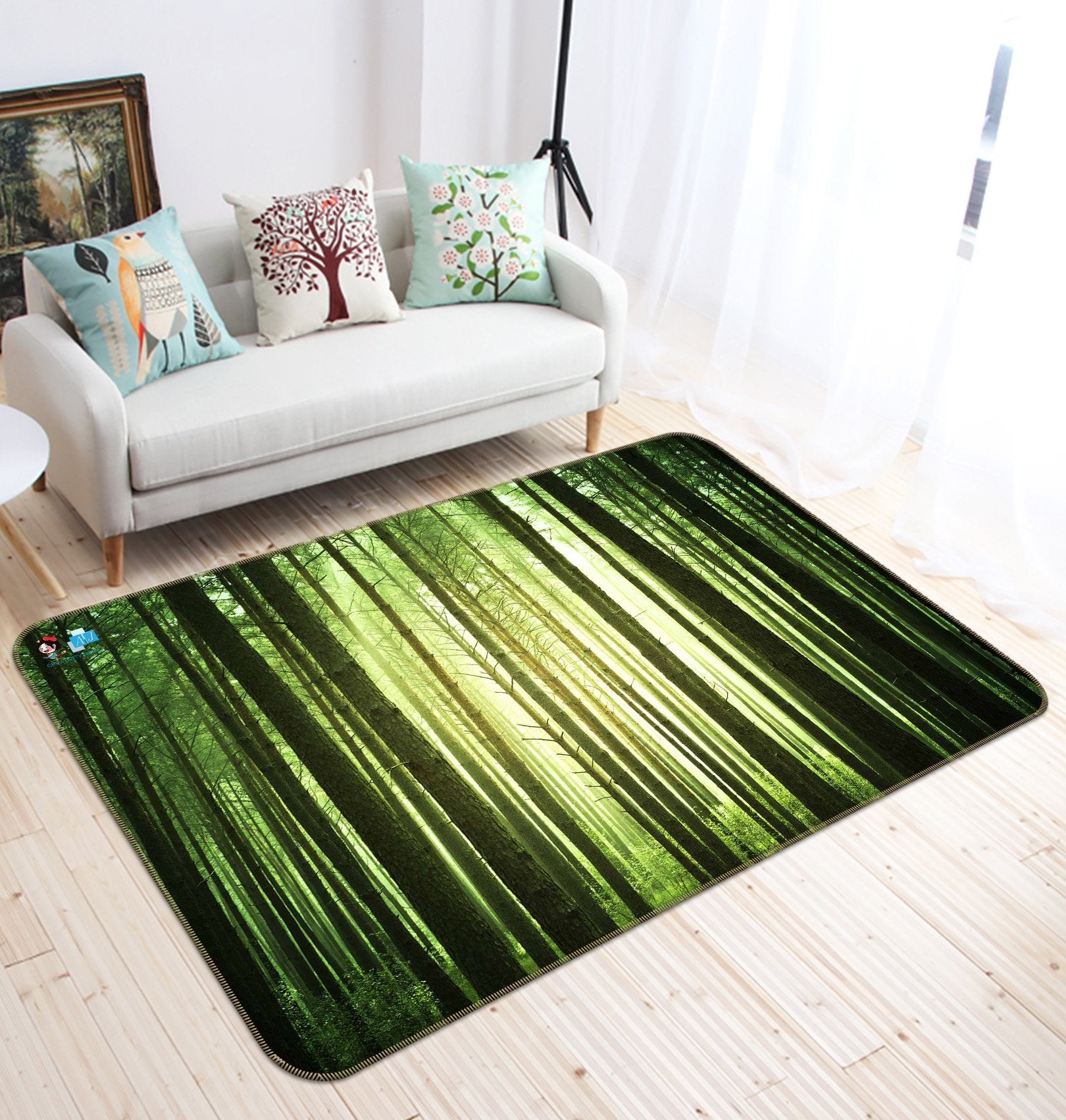 3D Dry Tree 610 Non Slip Rug Mat Mat AJ Creativity Home 