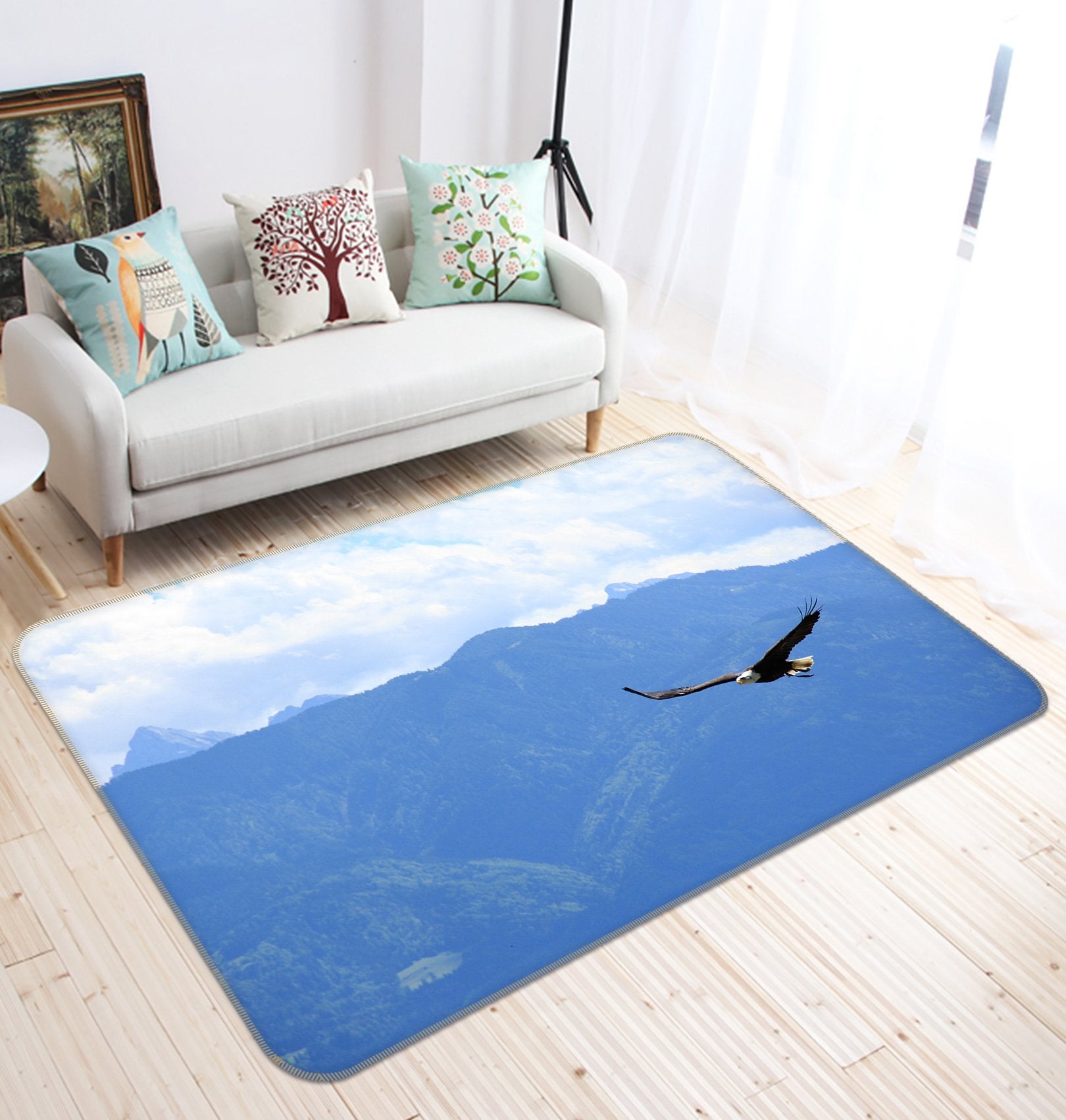 3D Mountain Peak Bird 213 Animal Non Slip Rug Mat Mat AJ Creativity Home 