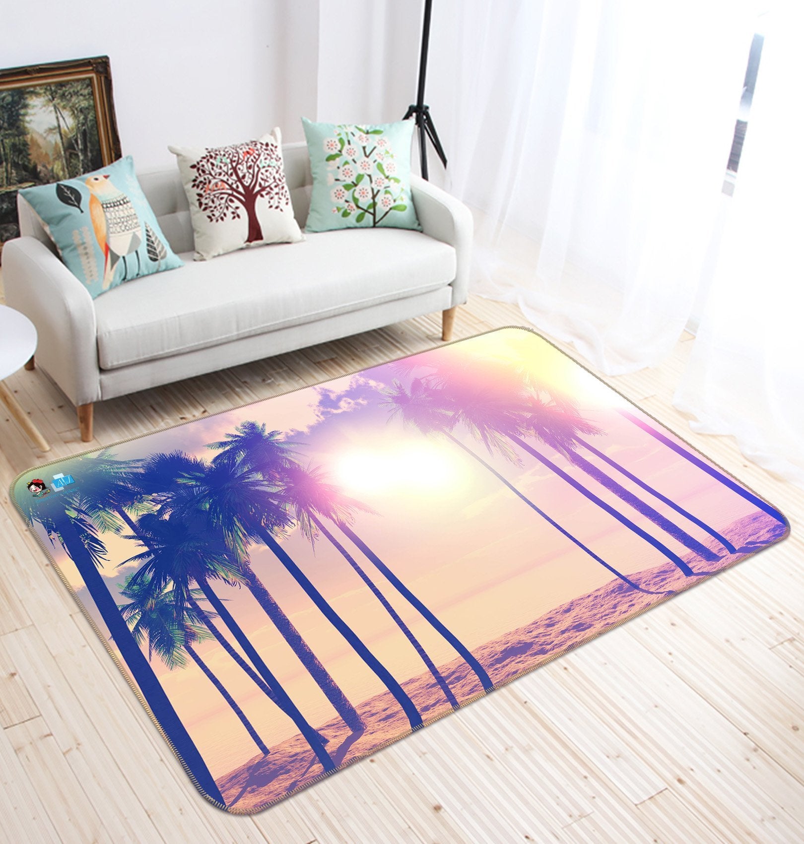 3D Sunshine Coco Beach 382 Non Slip Rug Mat Mat AJ Creativity Home 