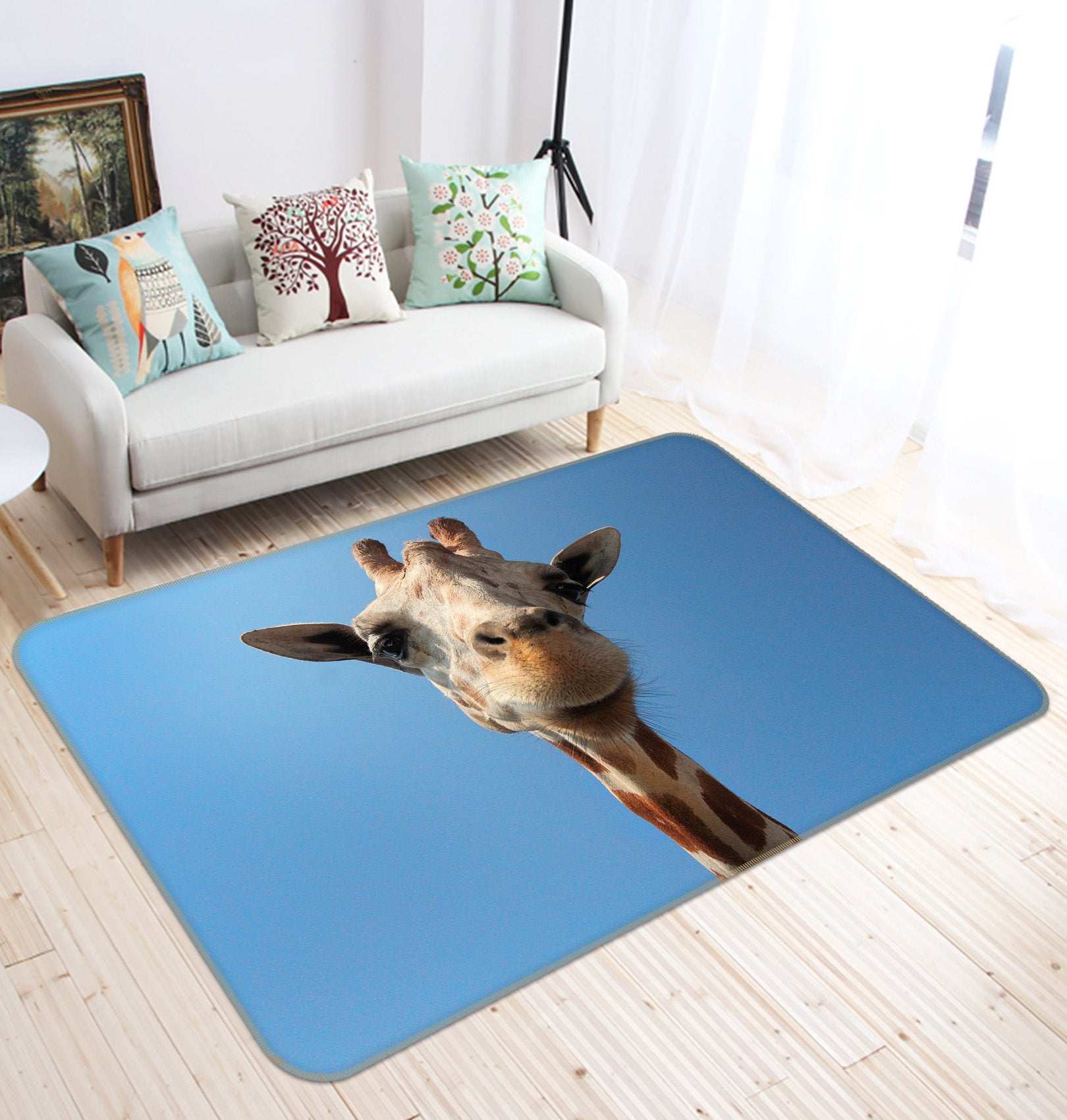 3D Giraffe 588 Animal Non Slip Rug Mat Mat AJ Creativity Home 