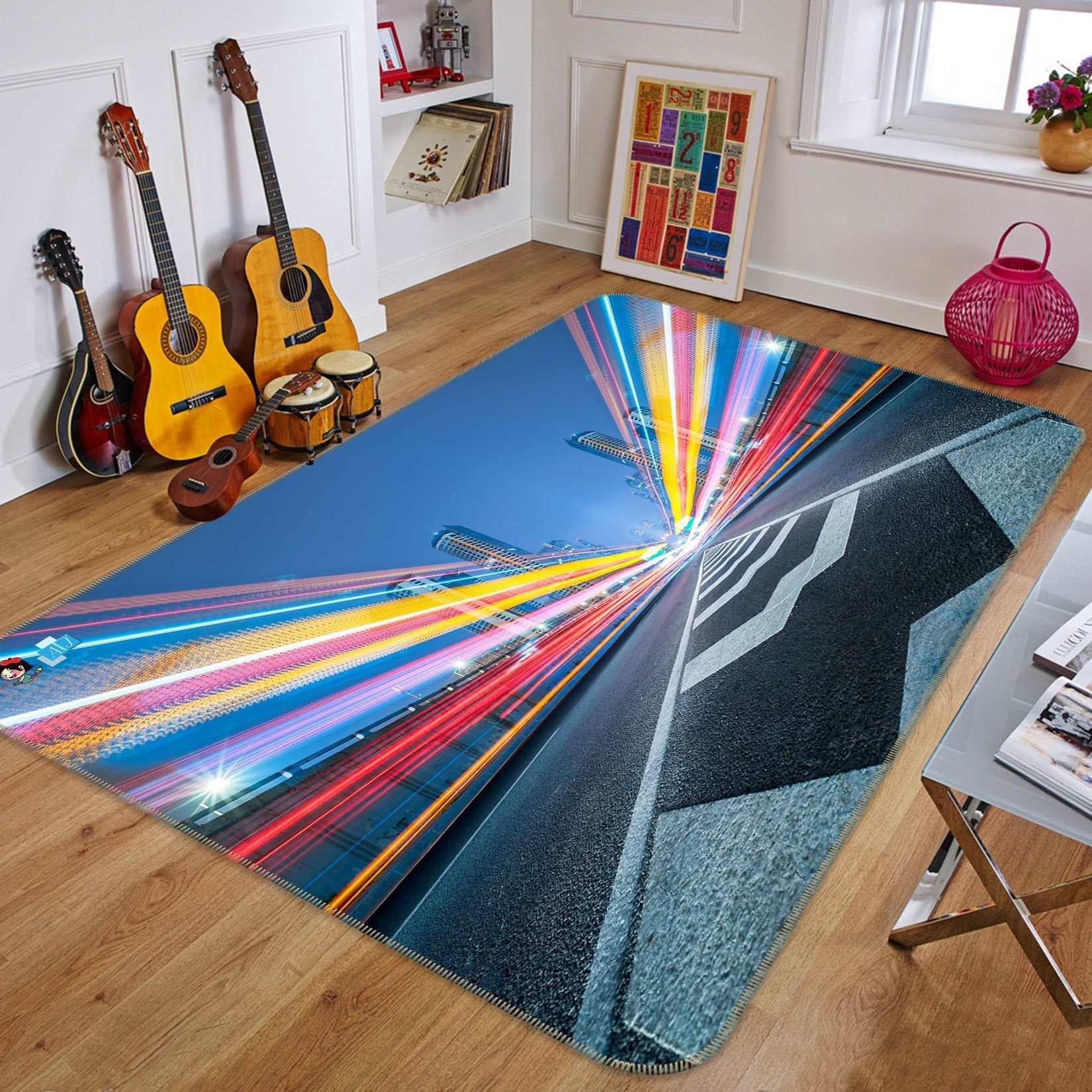 3D Rapid Road 163 Non Slip Rug Mat Mat AJ Creativity Home 