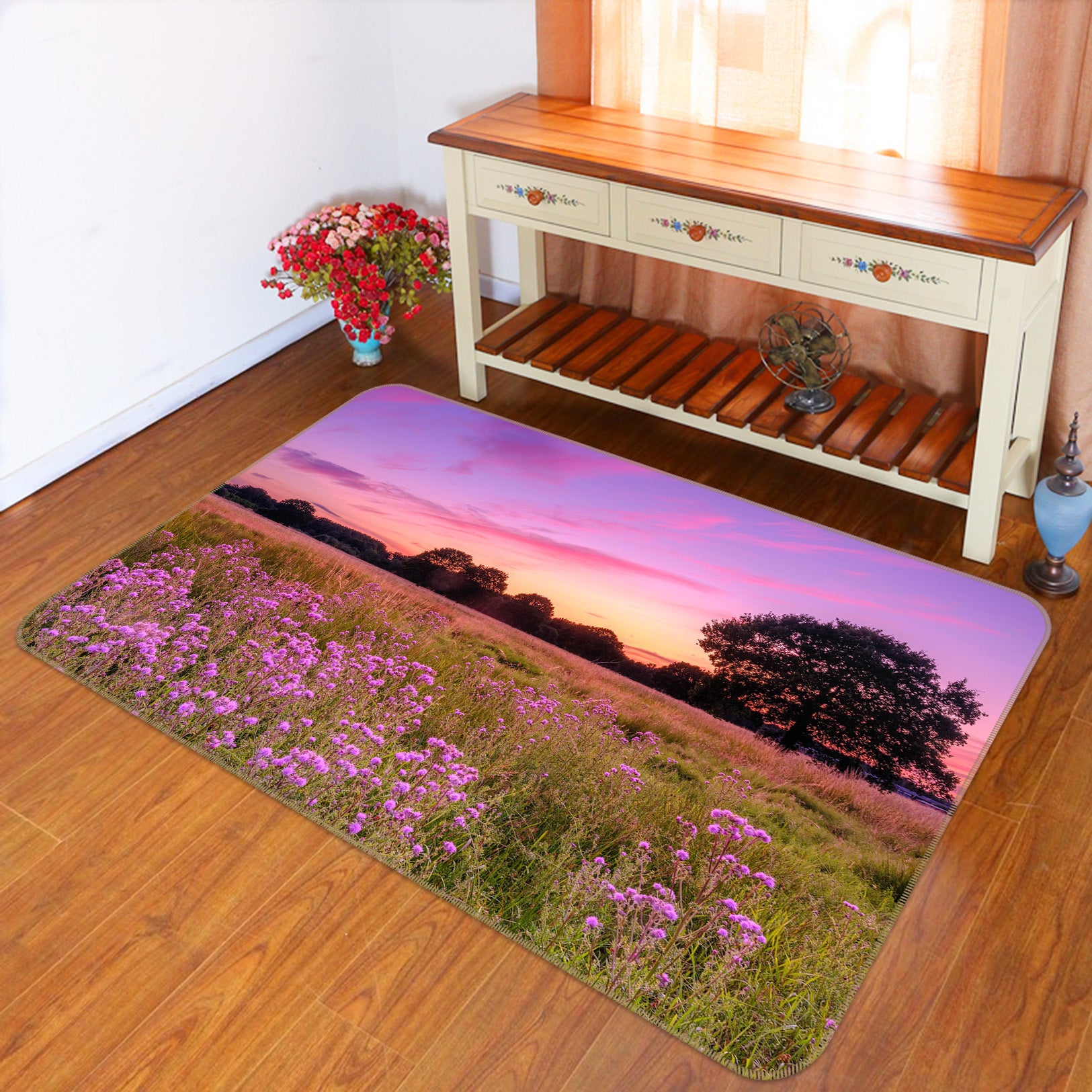 3D Purple Sky 147 Assaf Frank Rug Non Slip Rug Mat