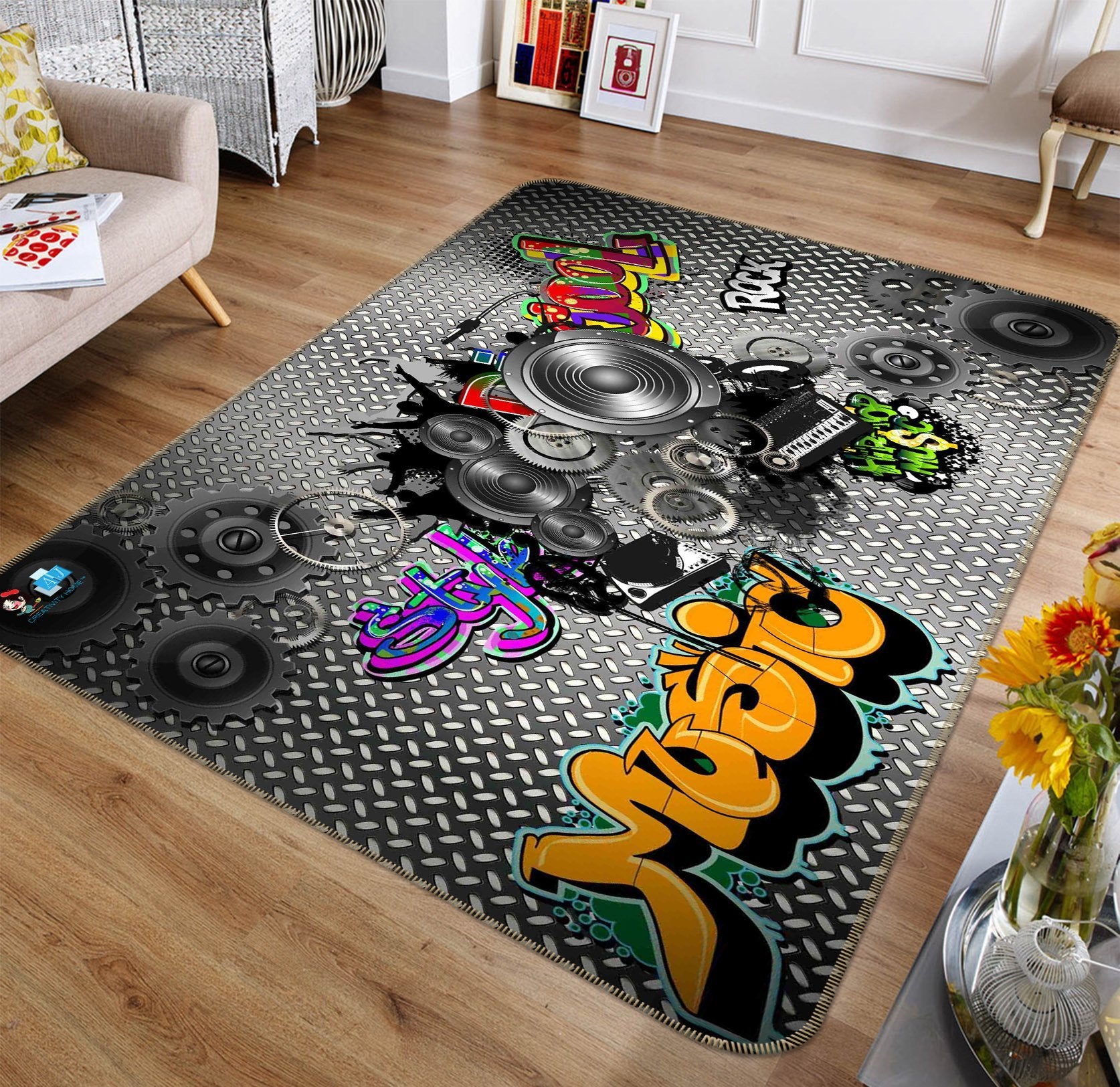 3D Big Horn 588 Non Slip Rug Mat Mat AJ Creativity Home 