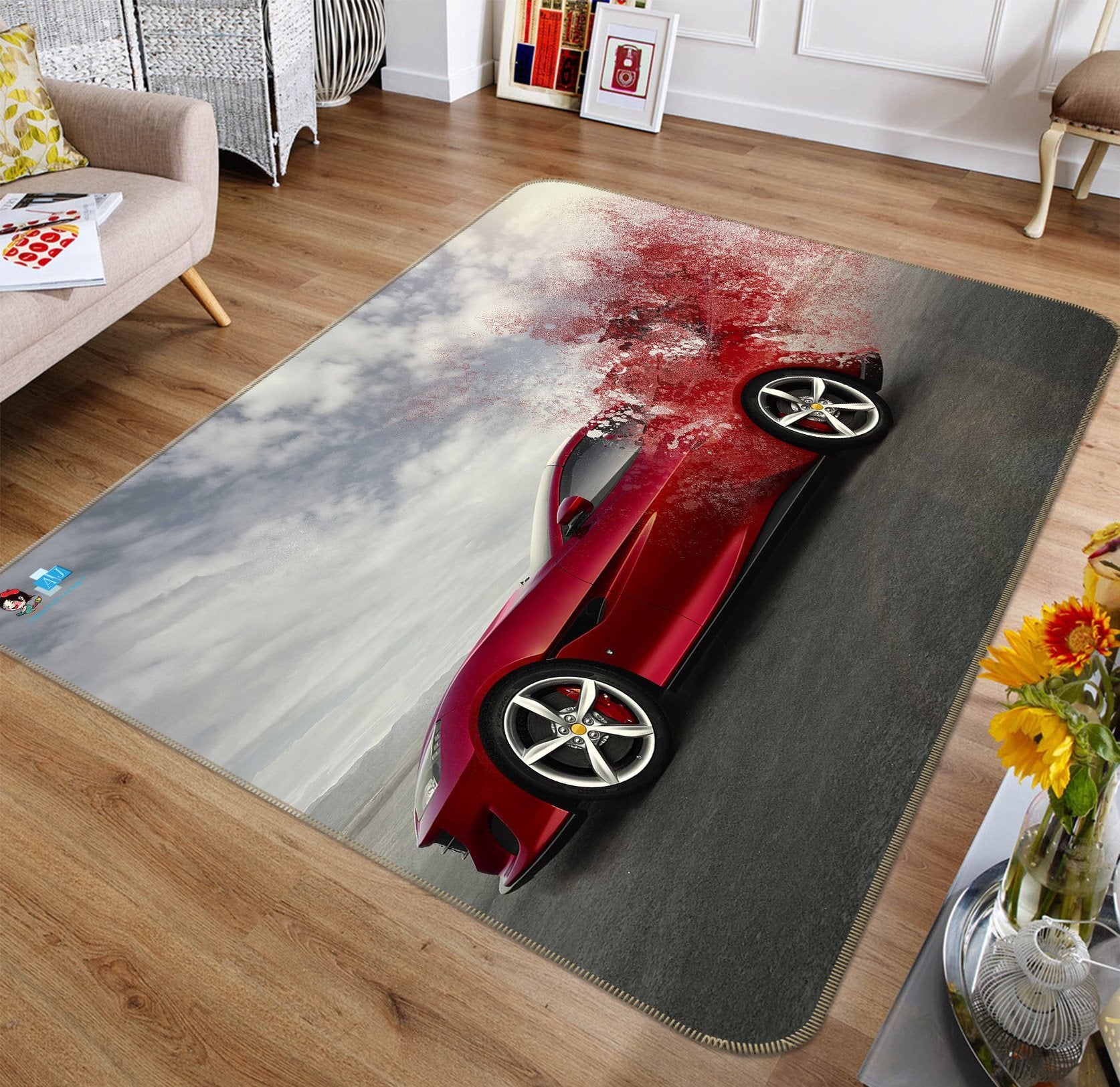 3D Bridge Exhaust 223 Non Slip Rug Mat Mat AJ Creativity Home 