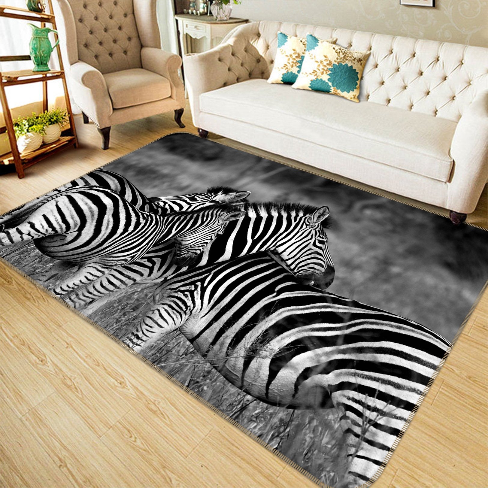 3D Zebra 649 Animal Non Slip Rug Mat Mat AJ Creativity Home 