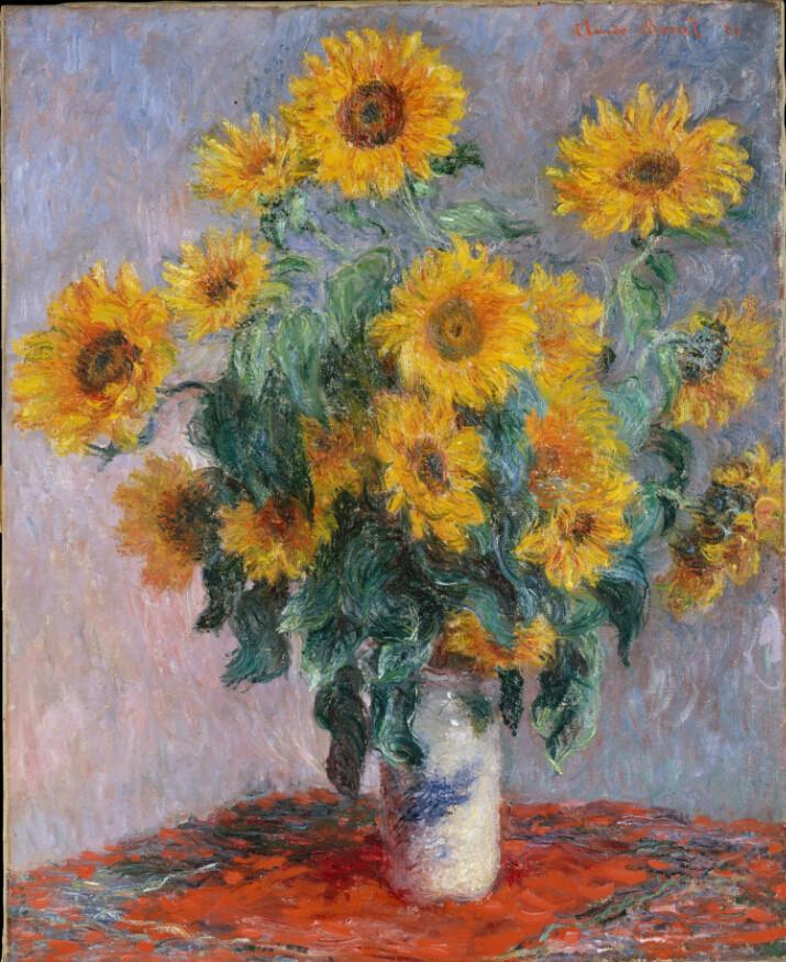 Sunflowers Vase Painting Wallpaper AJ Wallpaper 2 