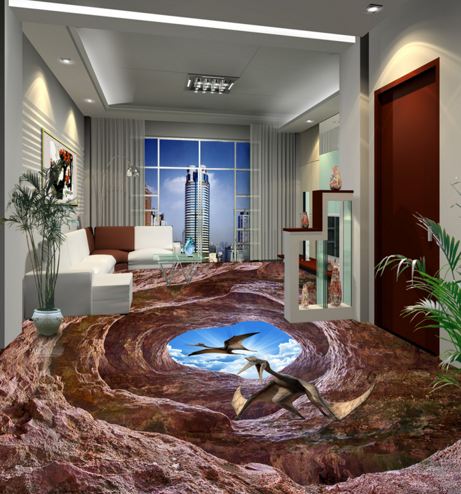 3D Valley Pterodactyl 378 Floor Mural  Wallpaper Murals Rug & Mat Print Epoxy waterproof bath floor