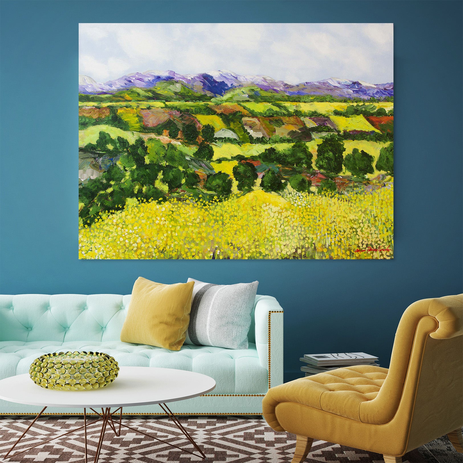 3D Colored Valley 210 Allan P. Friedlander Wall Sticker