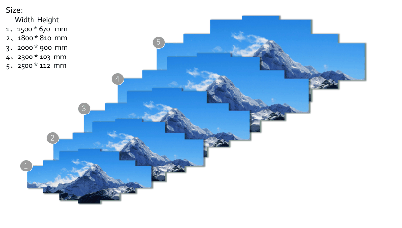 3D Snow Mountain 118 Unframed Print Wallpaper Wallpaper AJ Wallpaper 