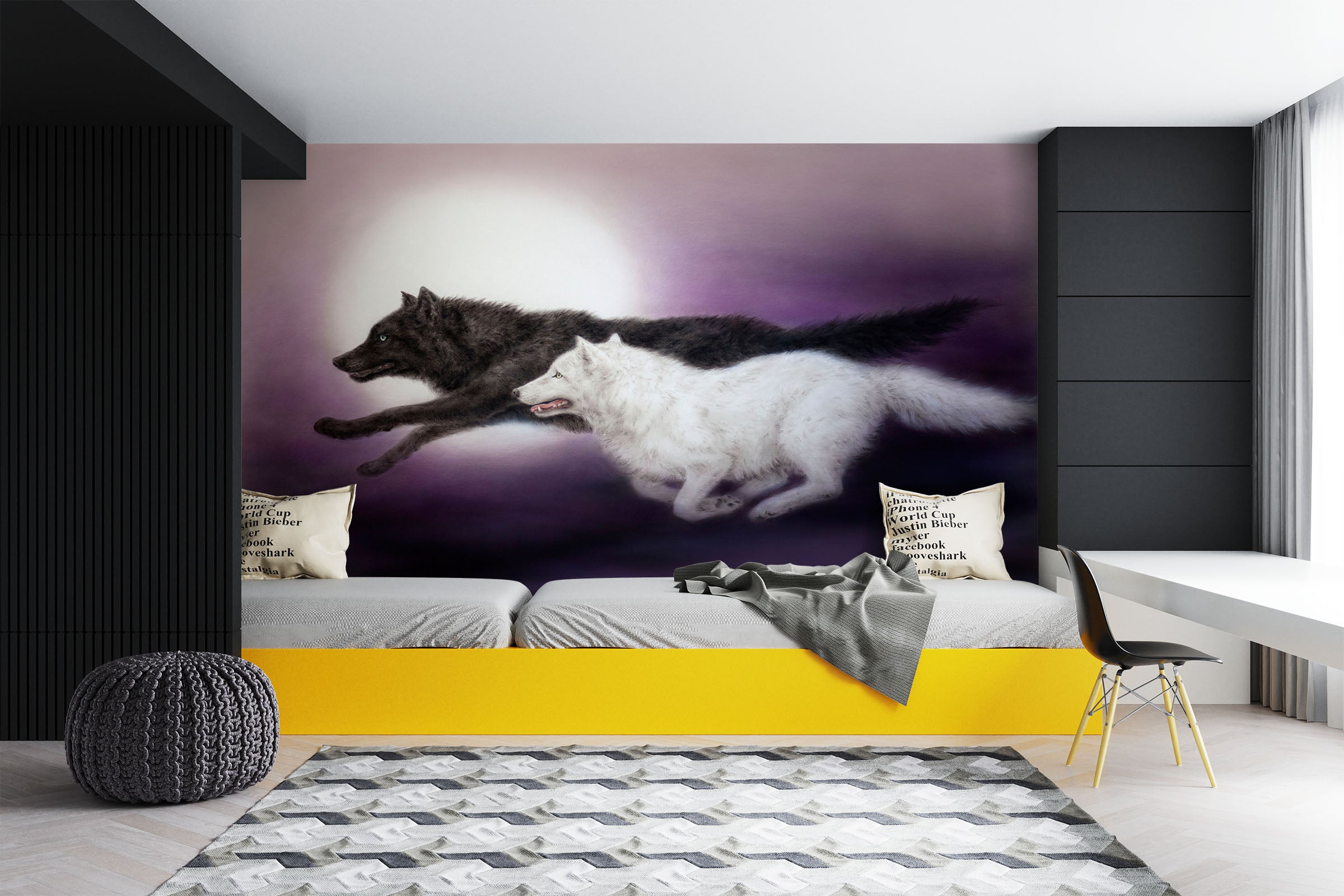 3D Wolf Race 5531 Kayomi Harai Wall Mural Wall Murals